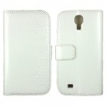 Wholesale Samsung Galaxy S4 Wave Leather Wallet Case with Stand (White)